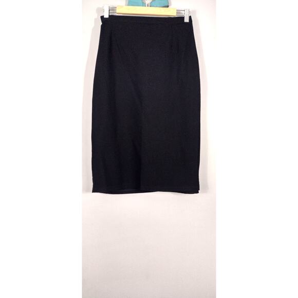 Eileen Fisher Woman Basic Black Skirt Plus Size 1X Gothcore Officecore Corpcore - Picture 3 of 10